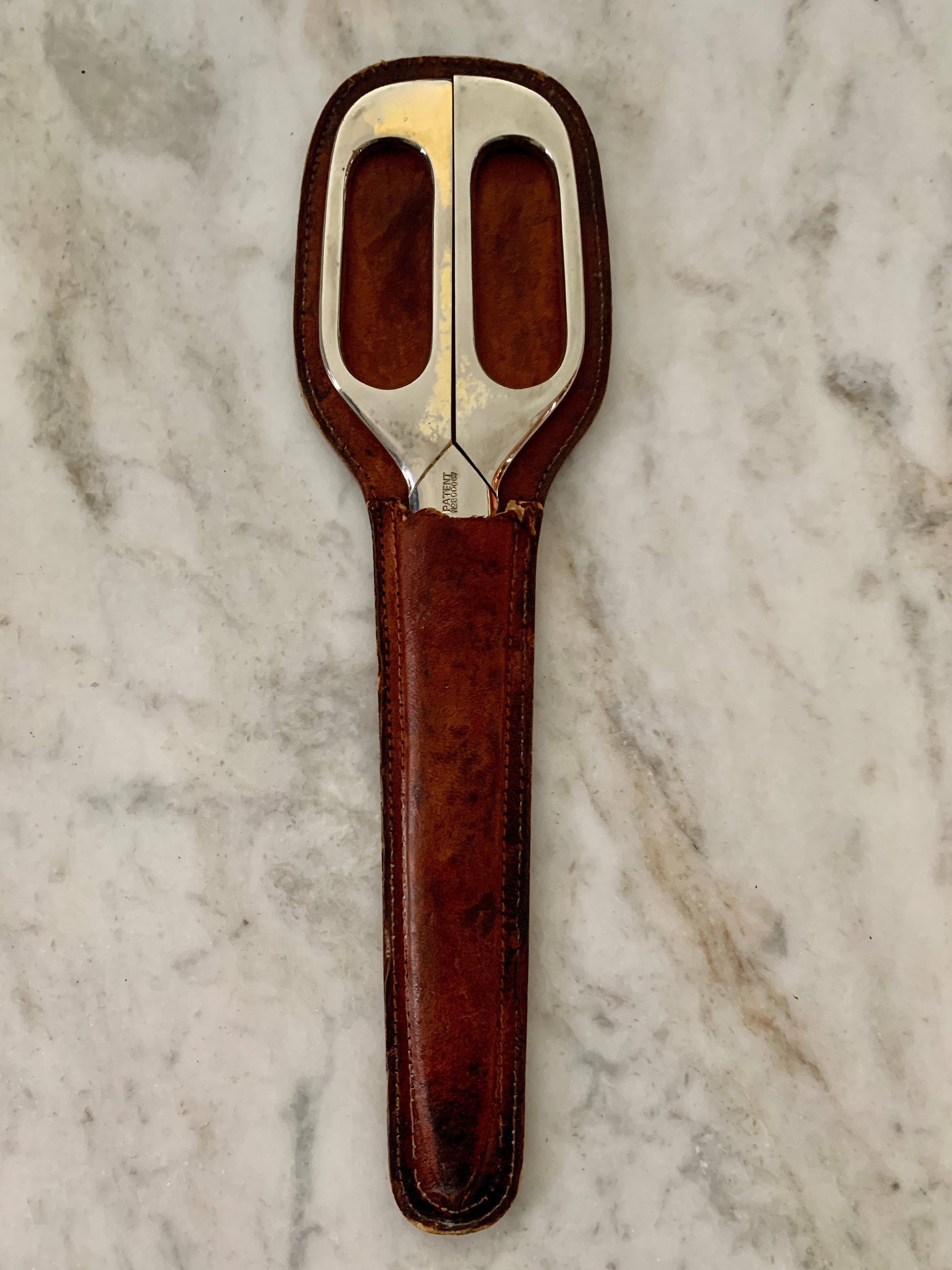 Pair of Arthur Salm German Scissors in Leather Case 2