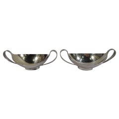 Pair of Arthur Stone American Sterling Silver Classical Open Salts