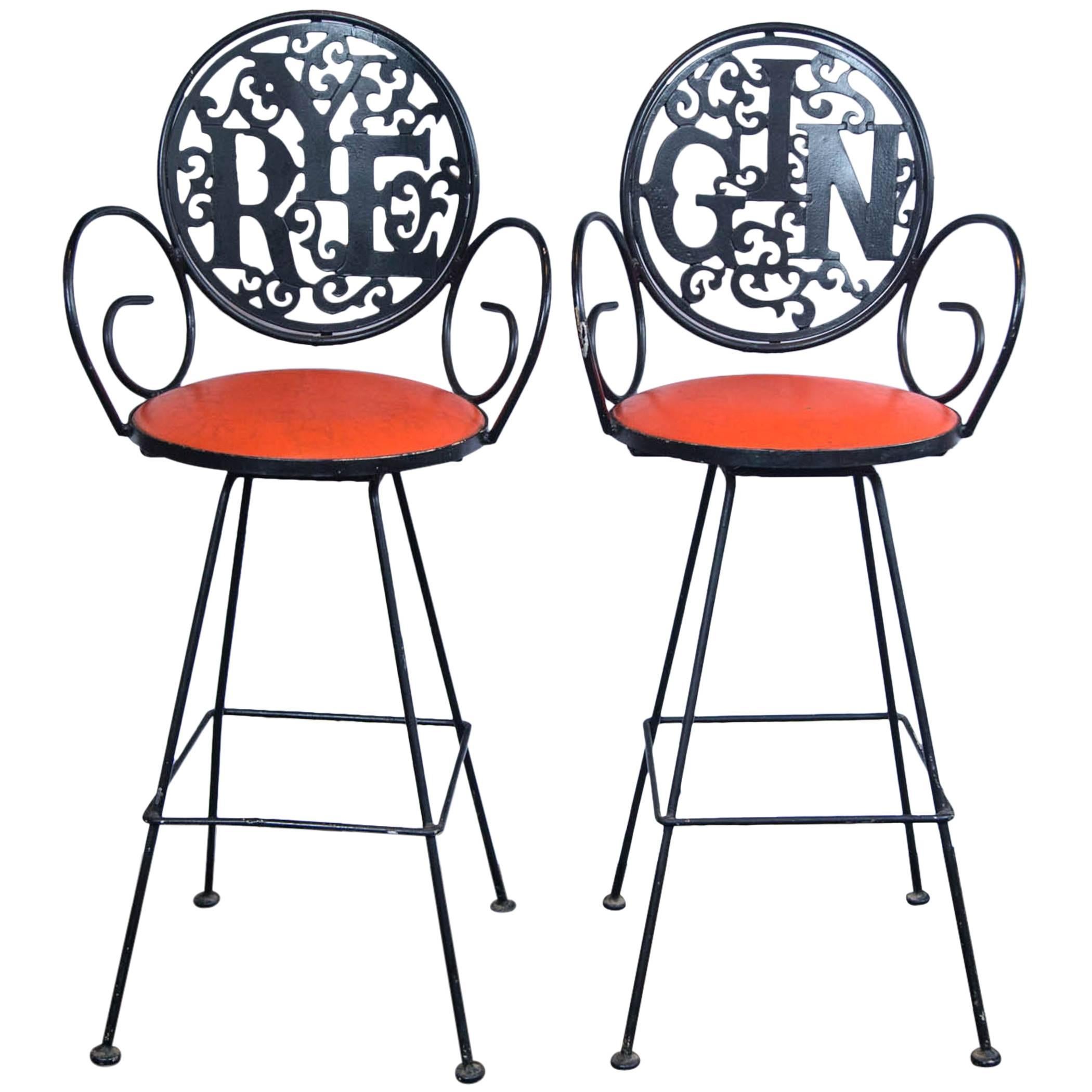 Pair of Arthur Umanoff Bar Stools