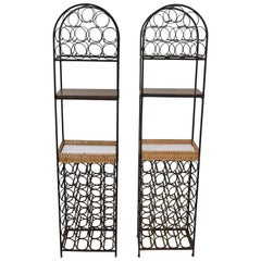 Pair of Arthur Umanoff Wine Rack Étagères