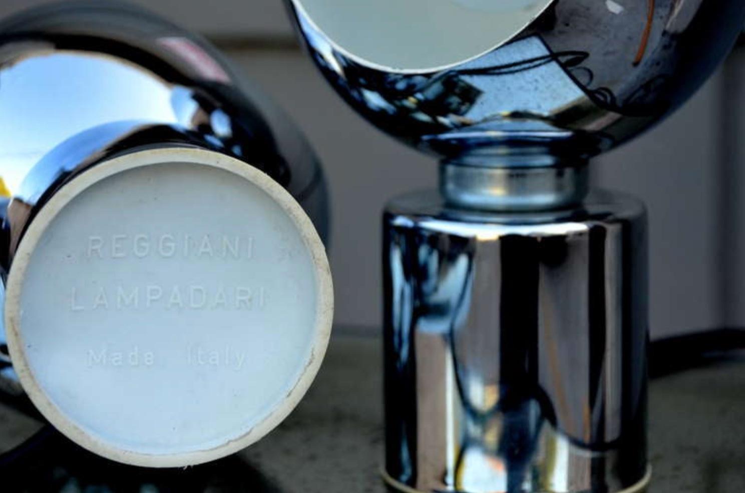 Paire de lampadaires à globe articulé de Reggiani Lampadari en vente 2