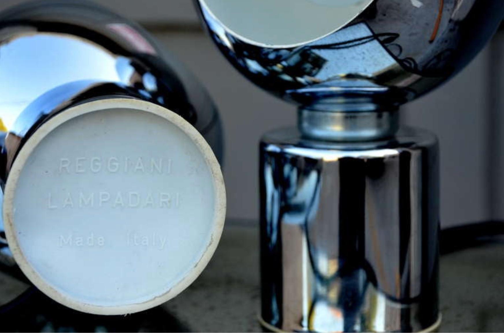 Paire de lampadaires à globe articulé de Reggiani Lampadari en vente 3