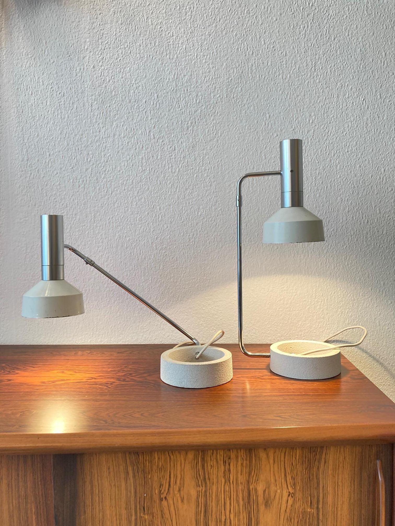 Pair of Articulated Minilux Table Lamp by Baltensweiler AG, Switzerland ca. 1960 3