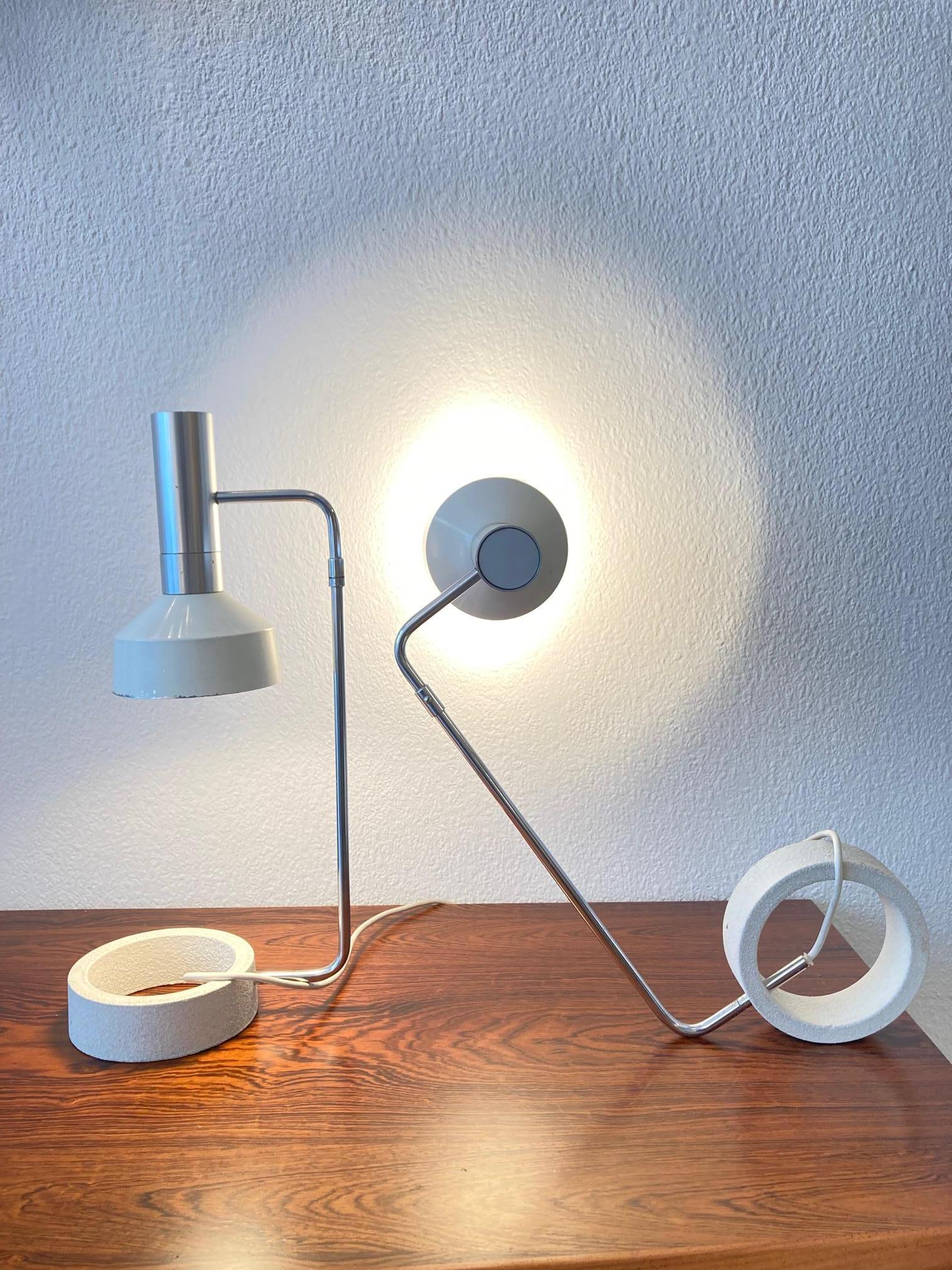 Pair of Articulated Minilux Table Lamp by Baltensweiler AG, Switzerland ca. 1960 1