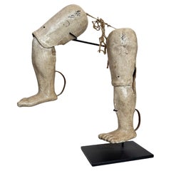 Pair of Articulated Paper Mache Bunraku Puppet Legs, Japanese, Meiji period Pair of Articulated Paper Mache Bunraku Puppet Legs, Japanese, Meiji period