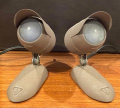 Pair of Articulating Industrial Desk Lamps / Sconces by Bausch & Lomb