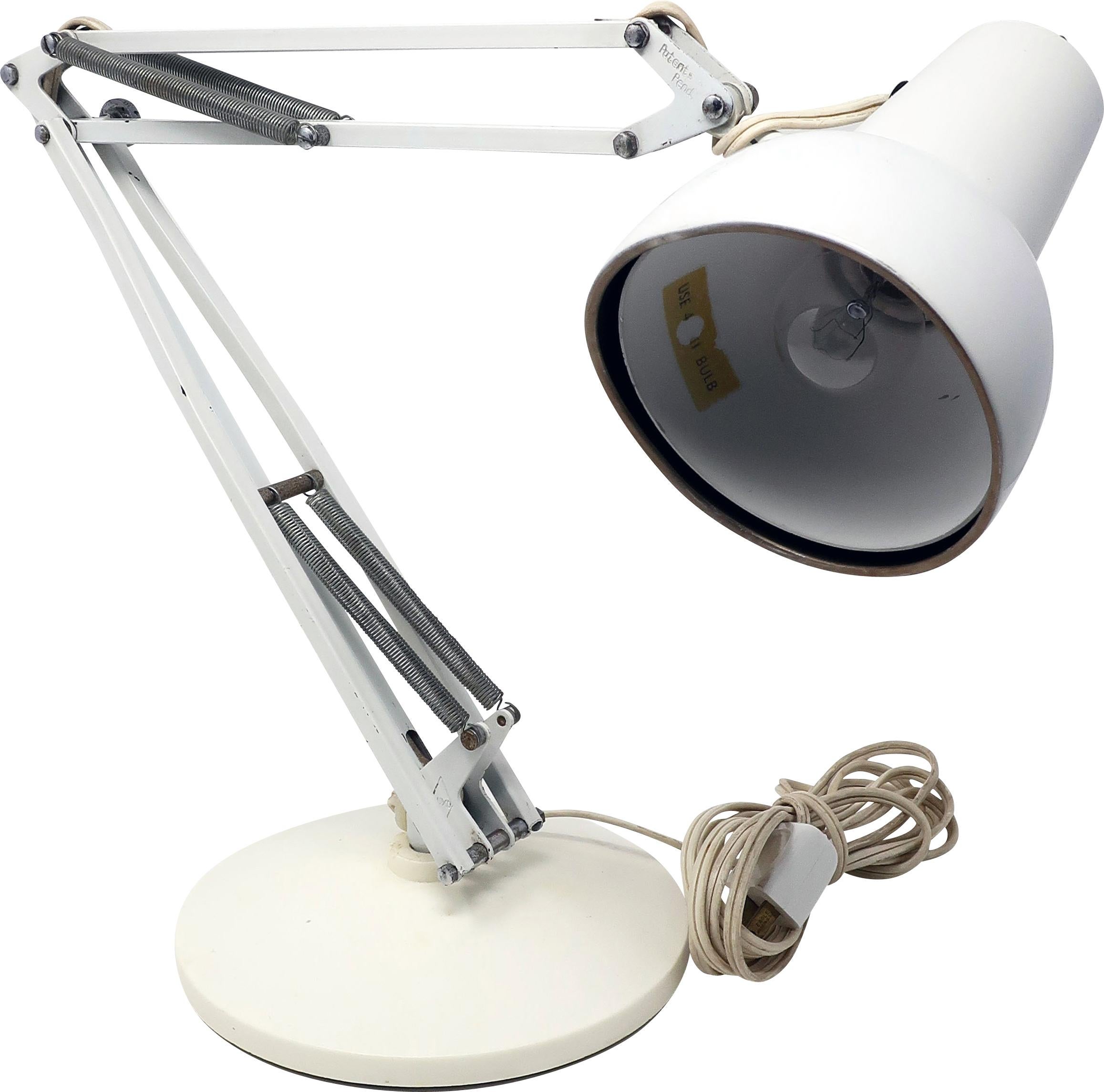 20th Century Pair of Articulating Luxo Desk Lamps