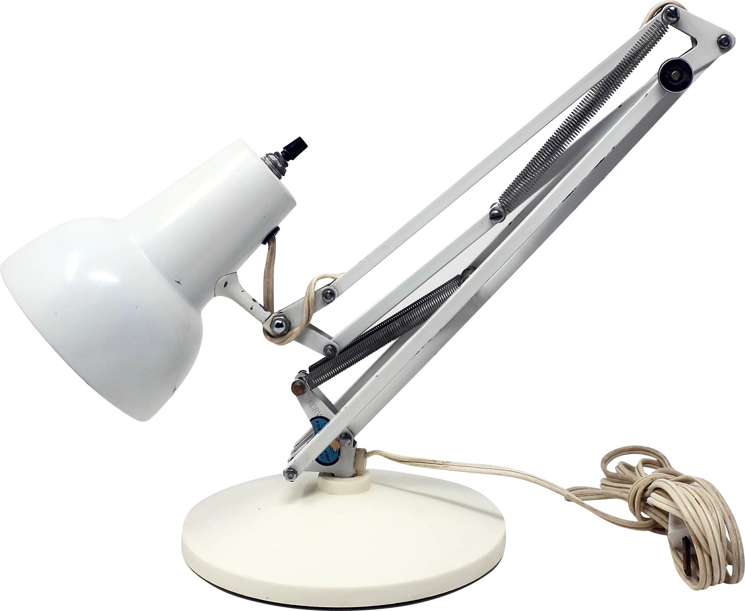 Metal Pair of Articulating Luxo Desk Lamps