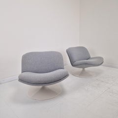 Pair of Artifort Model 508 Swivel Lounge Chairs by Geoffrey Harcourt, 1980s