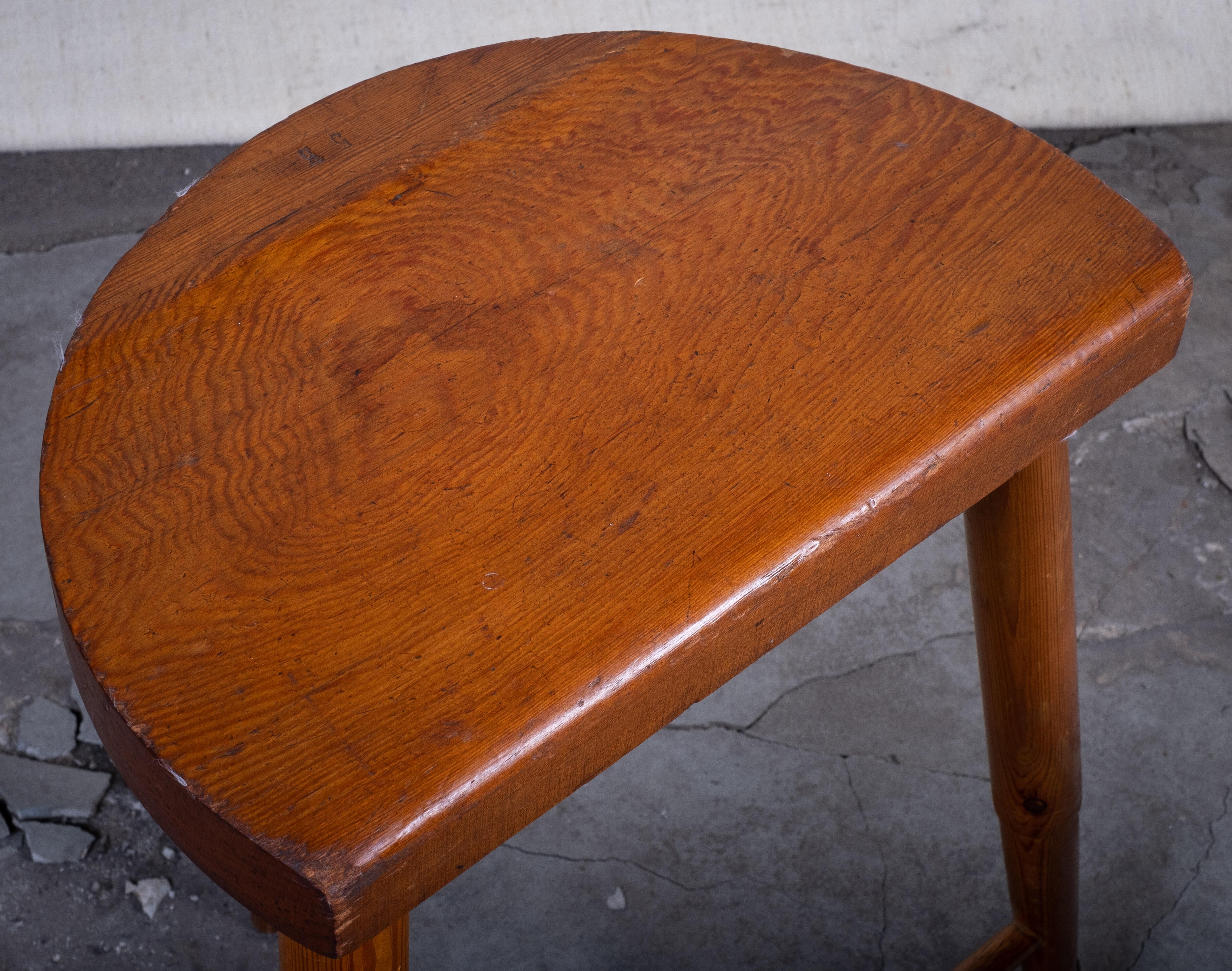 Paire de tabourets d'artiste en pin, âge d'or danois, années 1850 en vente 2