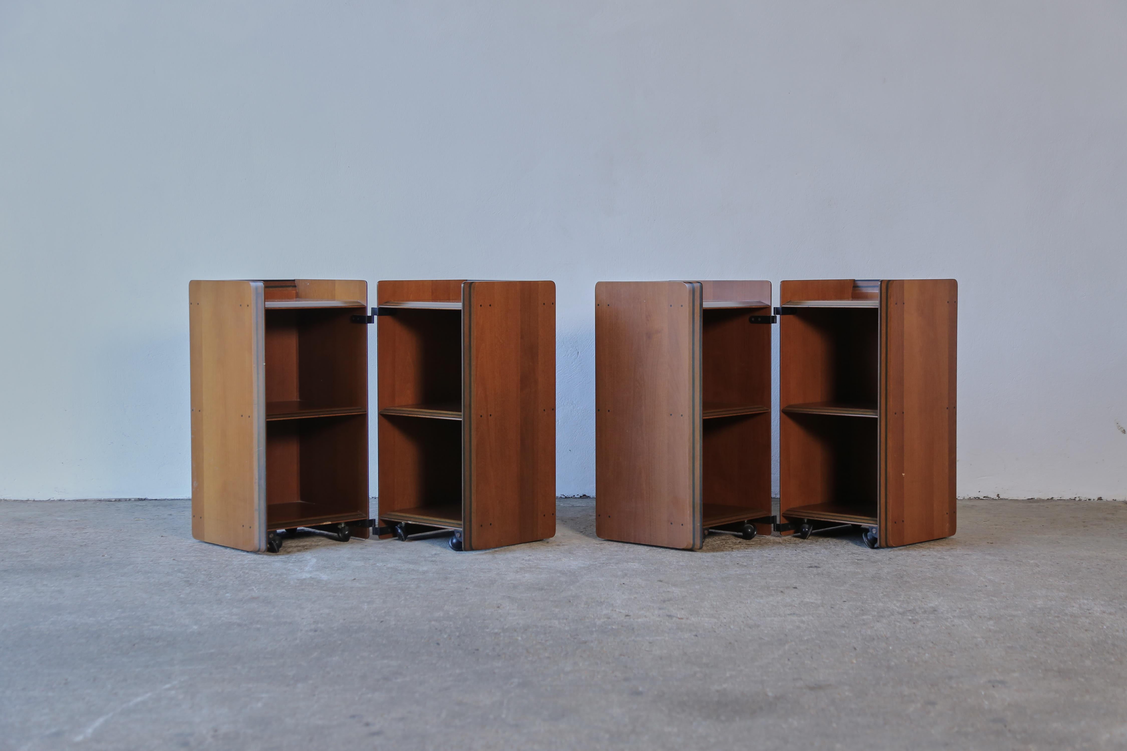 Pair of Artona Nightstands / Side Tables by Afra and Tobia Scarpa, Italy, 1970s For Sale 2