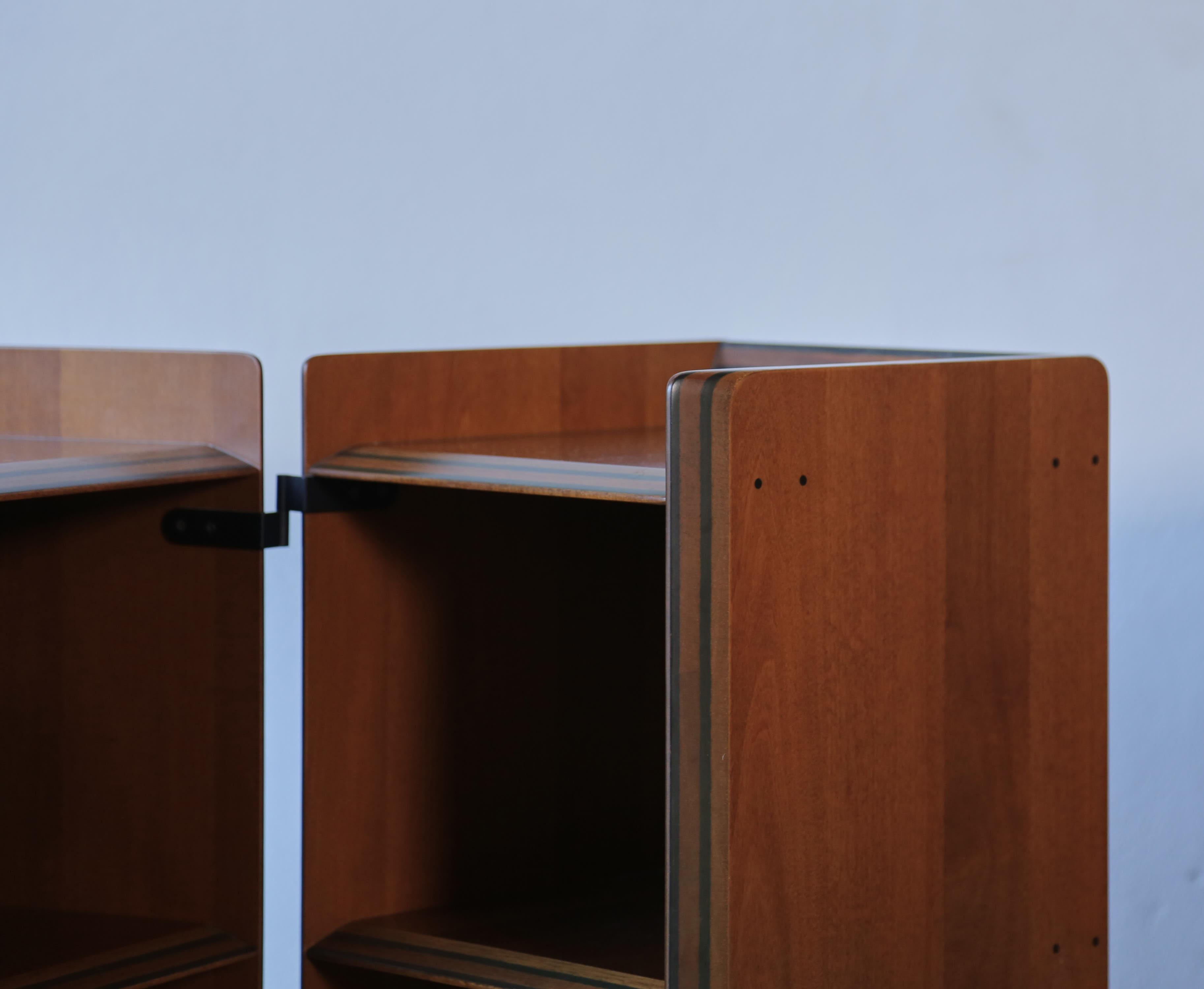 Pair of Artona Nightstands / Side Tables by Afra and Tobia Scarpa, Italy, 1970s For Sale 5