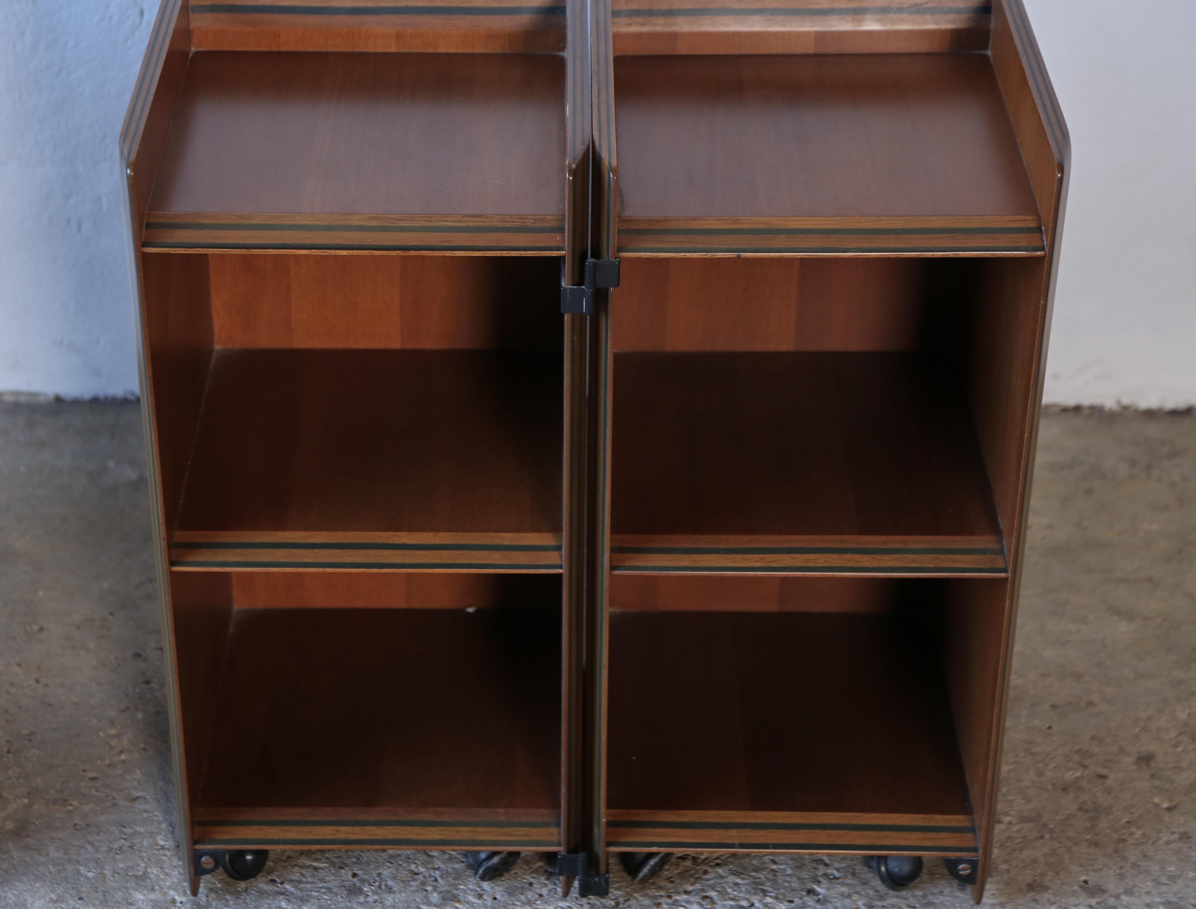 Pair of Artona Nightstands / Side Tables by Afra and Tobia Scarpa, Italy, 1970s For Sale 1