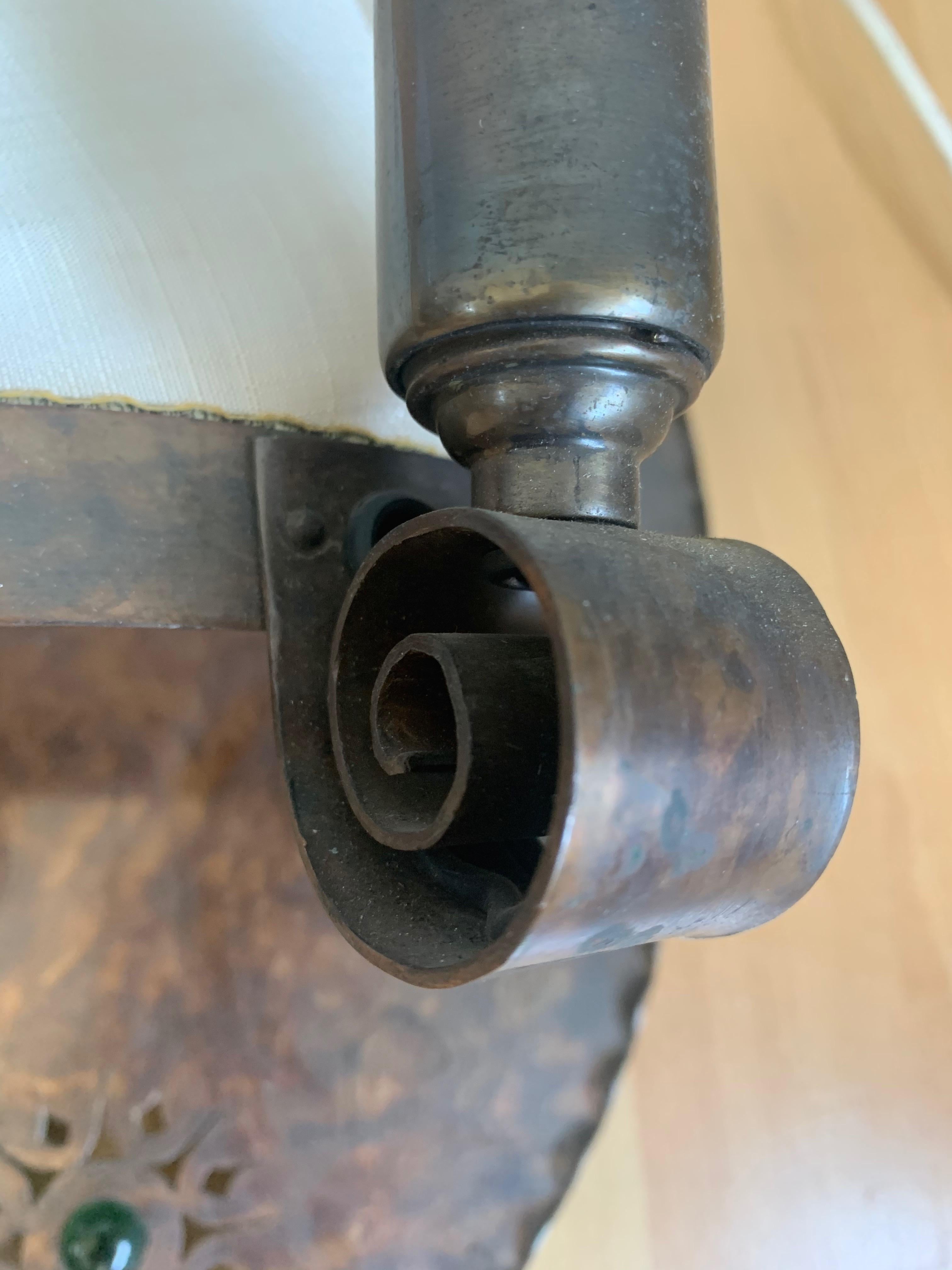 Paar Arts and Crafts-Wandleuchter aus Kupfer mit 3 Lichtern von Winkelman & Van der Bijl im Angebot 9