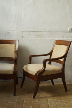 Pair of Arts and Crafts Armchairs by Jens Møller-Jensen, Denmark, ca. 1910