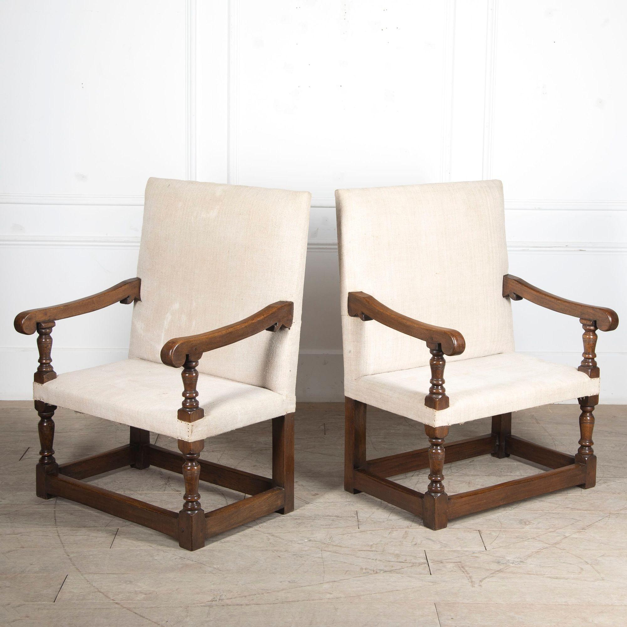 Upholstery Pair of Arts and Crafts Farthingale Chairs