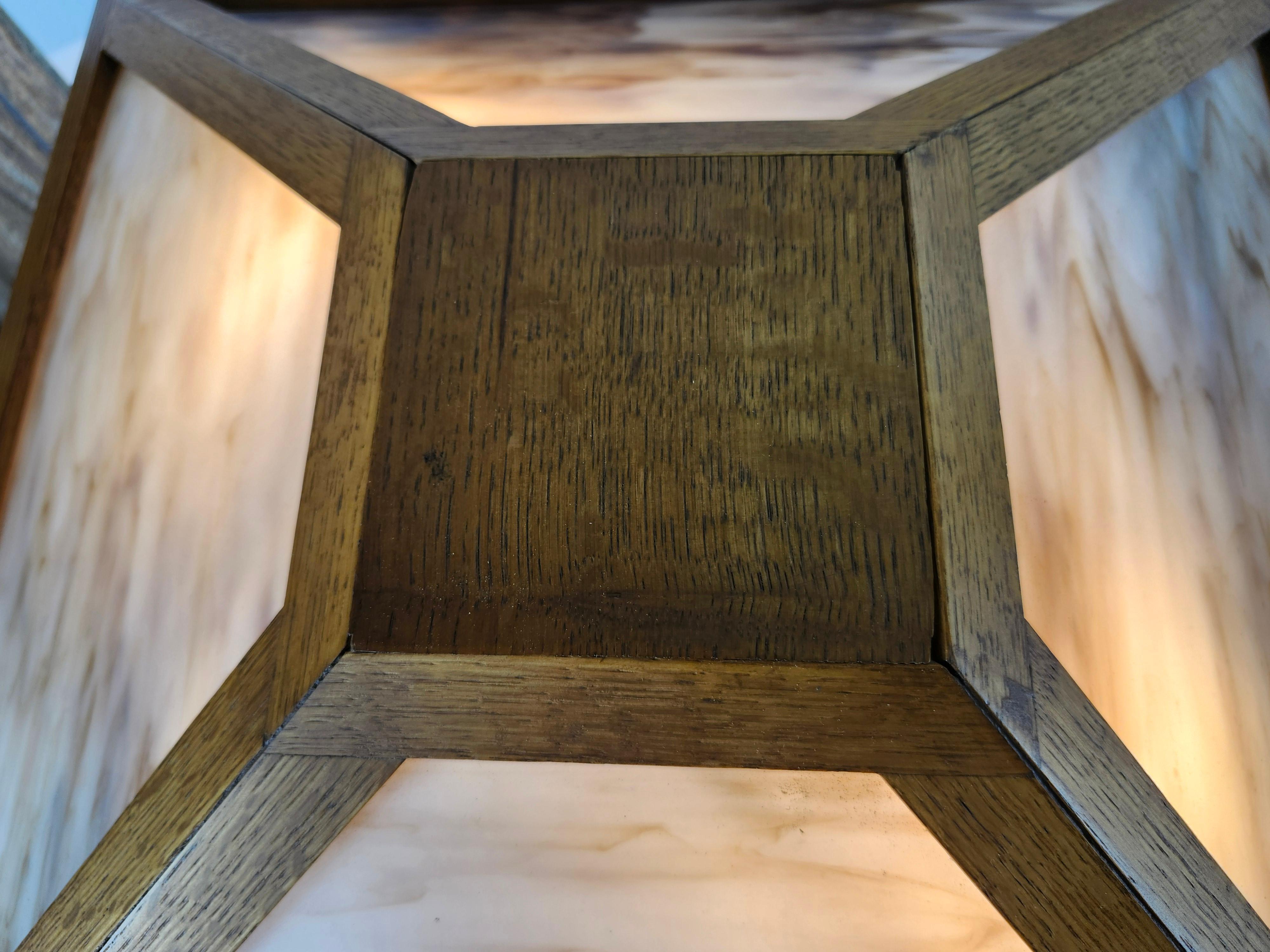 Paire de lampes de bureau de style Mission Prarie School Arts and Crafts en vente 5