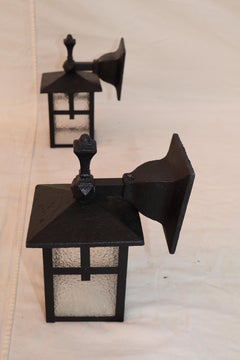 Pair of Arts and crafts outdoor sconces