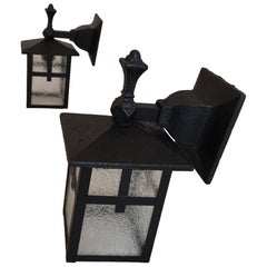 Pair of Arts and crafts outdoor sconces