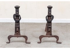 Pair Of Arts & Crafts Andirons