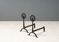 Pair of Arts & Crafts Andirons