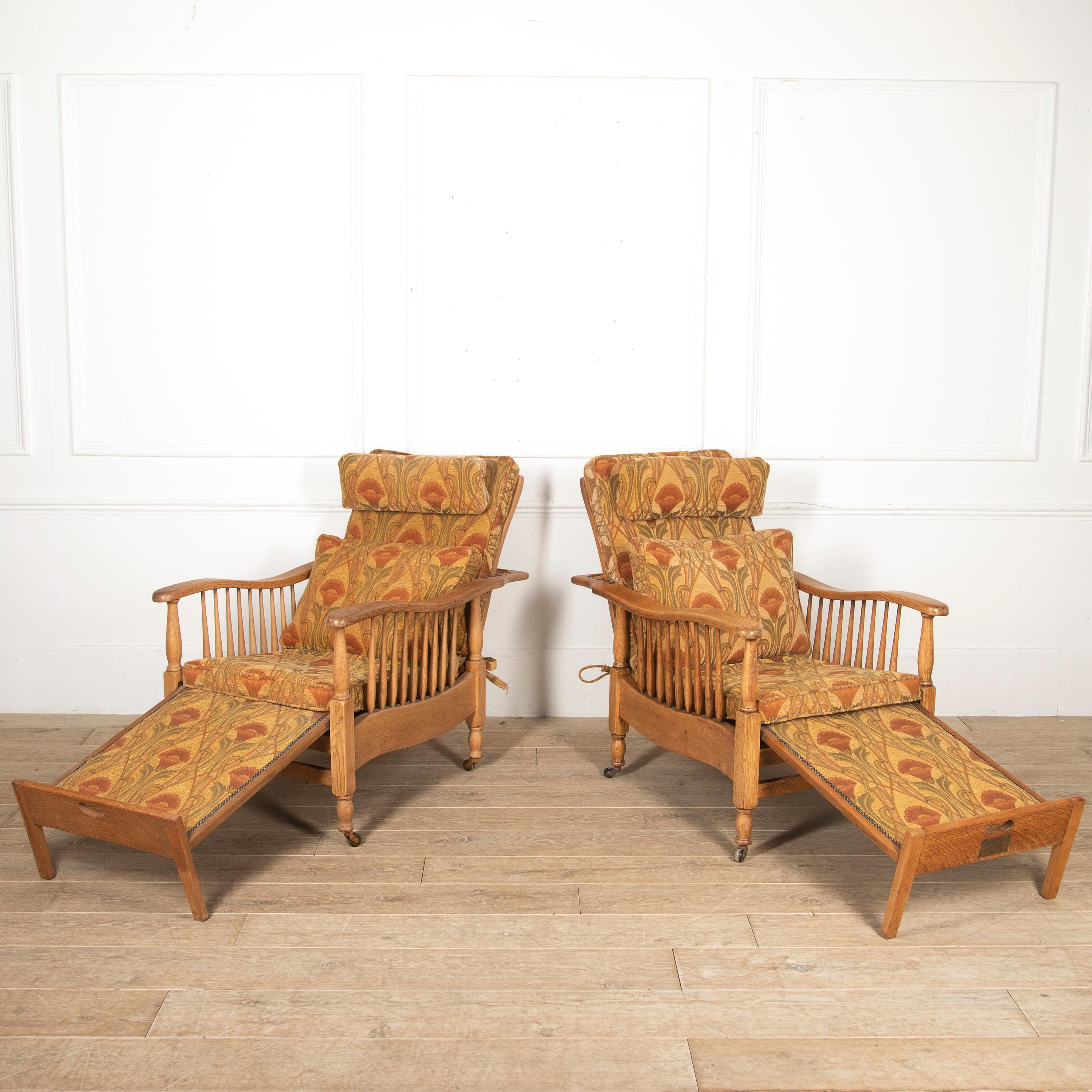 20th Century Pair of Arts & Crafts Recliners