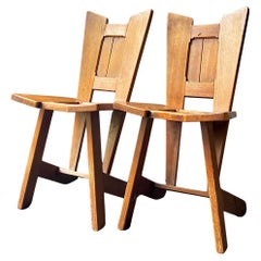 Pair of Arts & Crafts Side Chairs, early 20th Century European