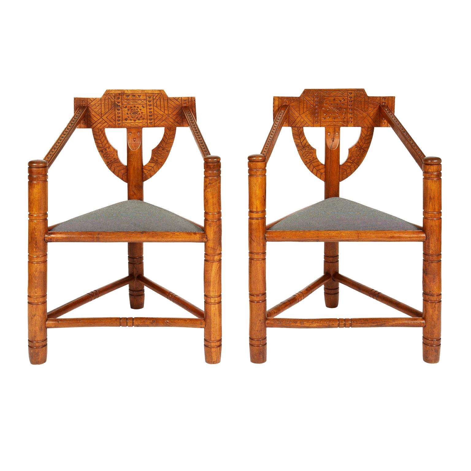 Pair of Arts & Crafts 'Warwick' Chairs For Sale