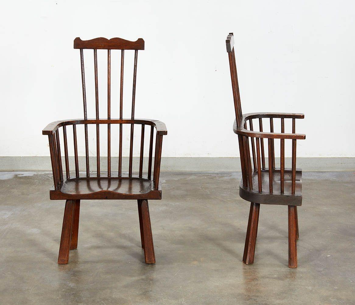 Paire de fauteuils Windsor Arts & Crafts en vente 3