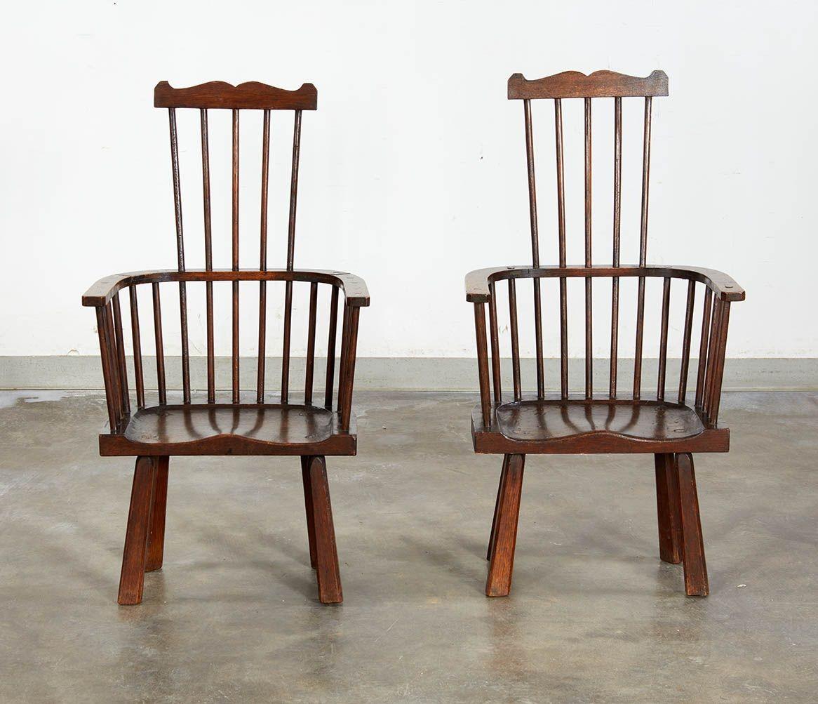 Paire de fauteuils Windsor Arts & Crafts en vente 5