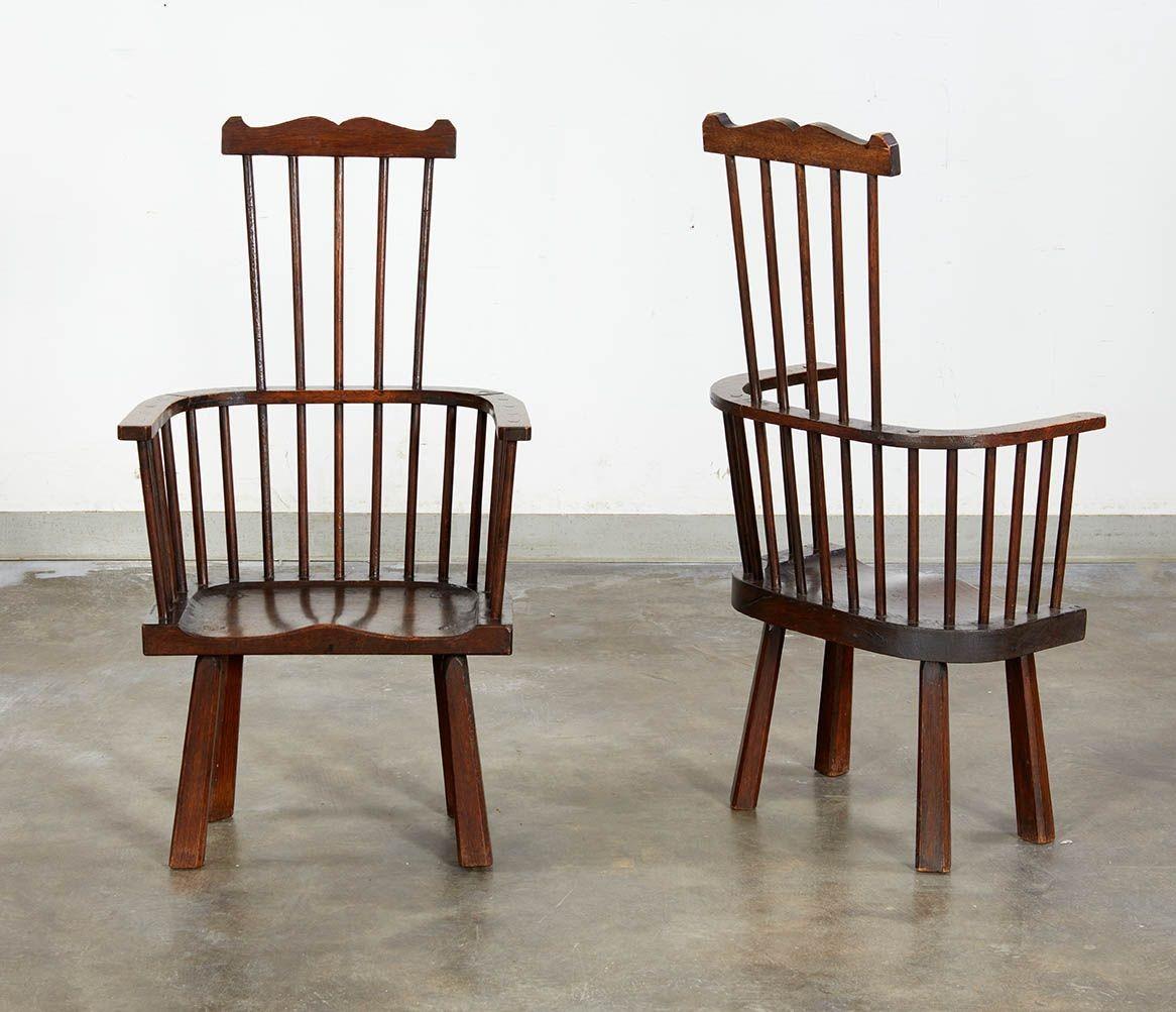 Paire de fauteuils Windsor Arts & Crafts en vente 2