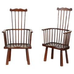 Pair of Arts & Crafts Windsor Armchairs