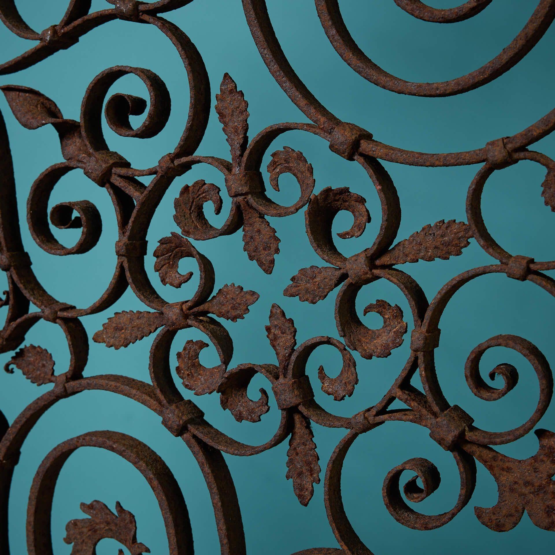 Arts and Crafts Pair of Arts & Crafts Wrought Iron Pedestrian Gates For Sale