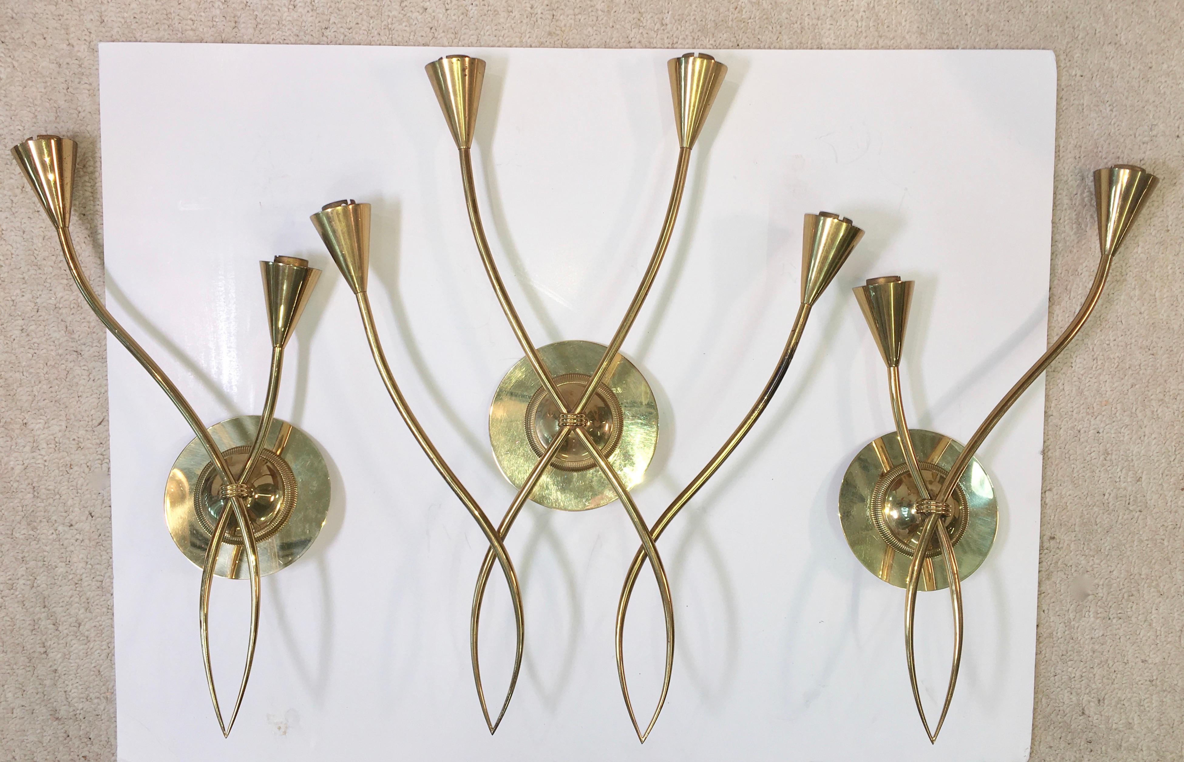 Pair of Arum Sconces by Maison Arlus 3