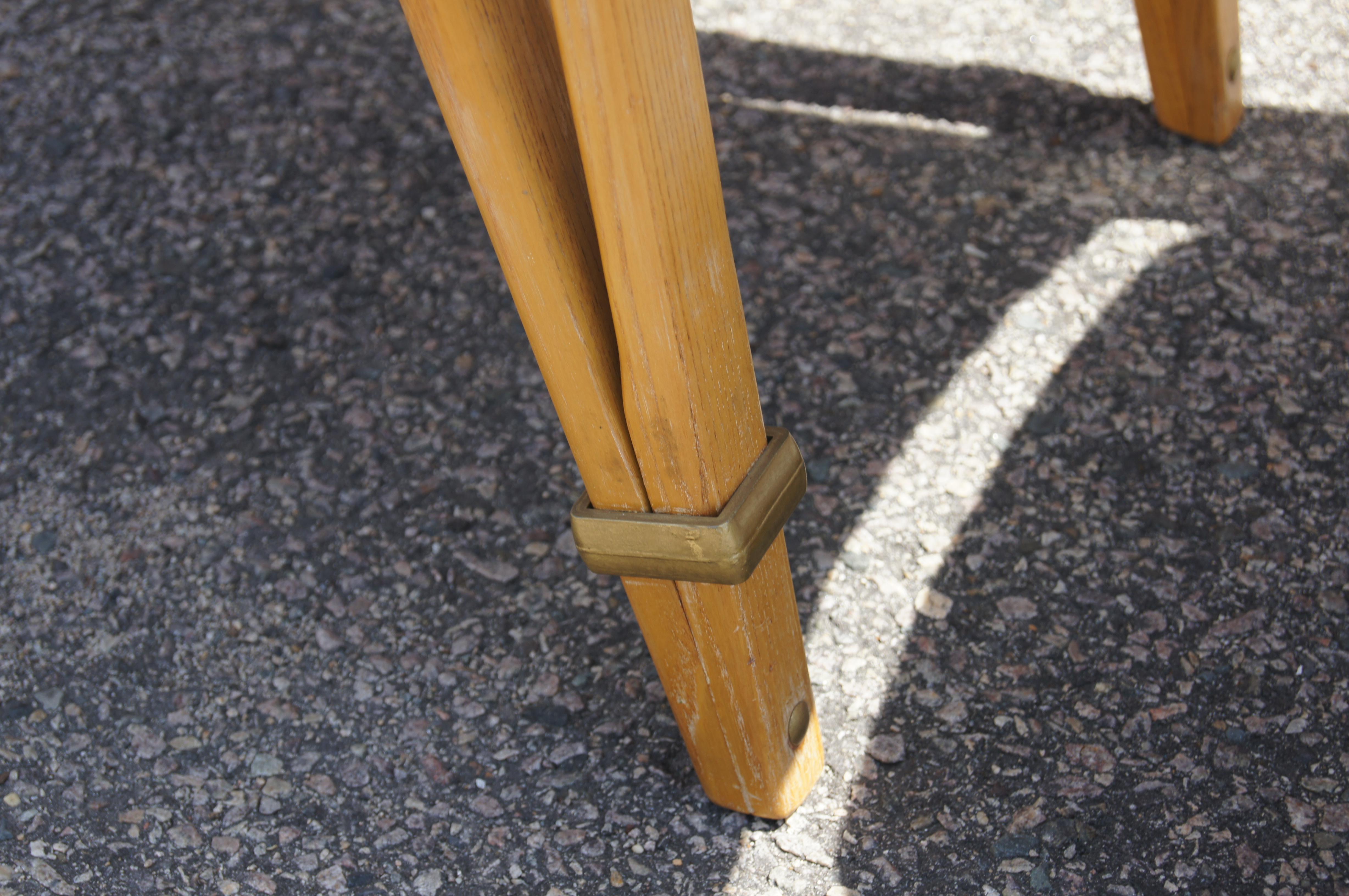 Milieu du XXe siècle Paire de fauteuils de la série Ash Bow Wood de Steiner of France en vente
