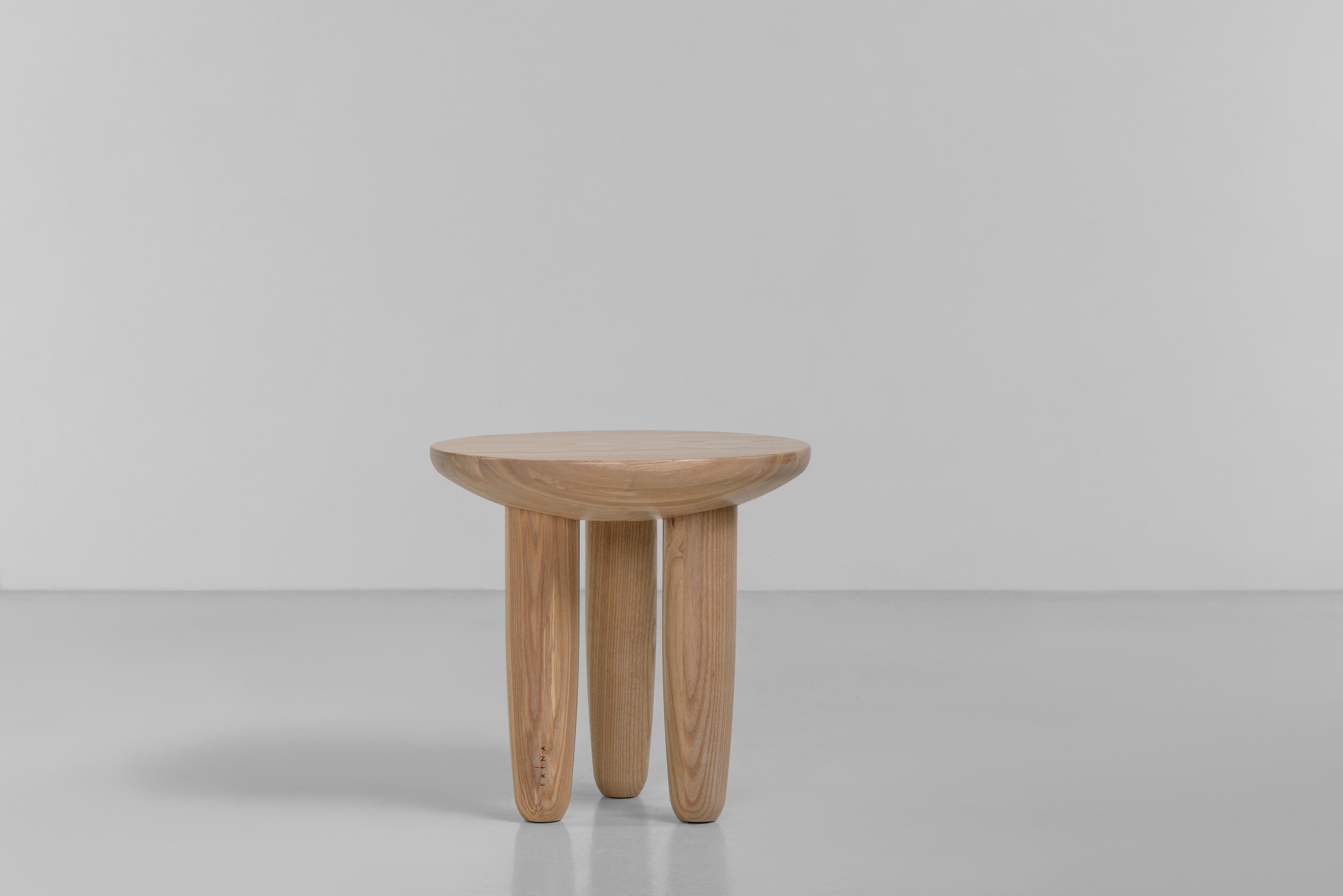 Ukrainian Pair of Ash Contemporary Coffee Tables by Faina