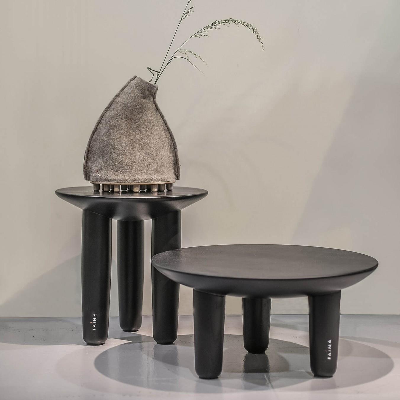 Pair of Ash Contemporary Coffee Tables by Faina 2