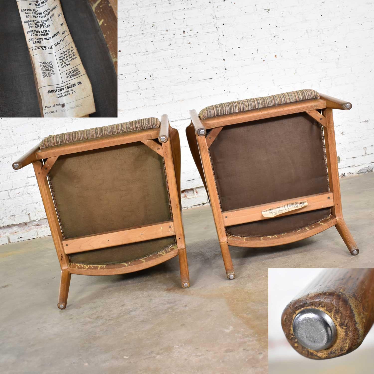 Pair of Ash Group Spindle Back Chairs by Jack Van der Molen for Jamestown Lounge 4