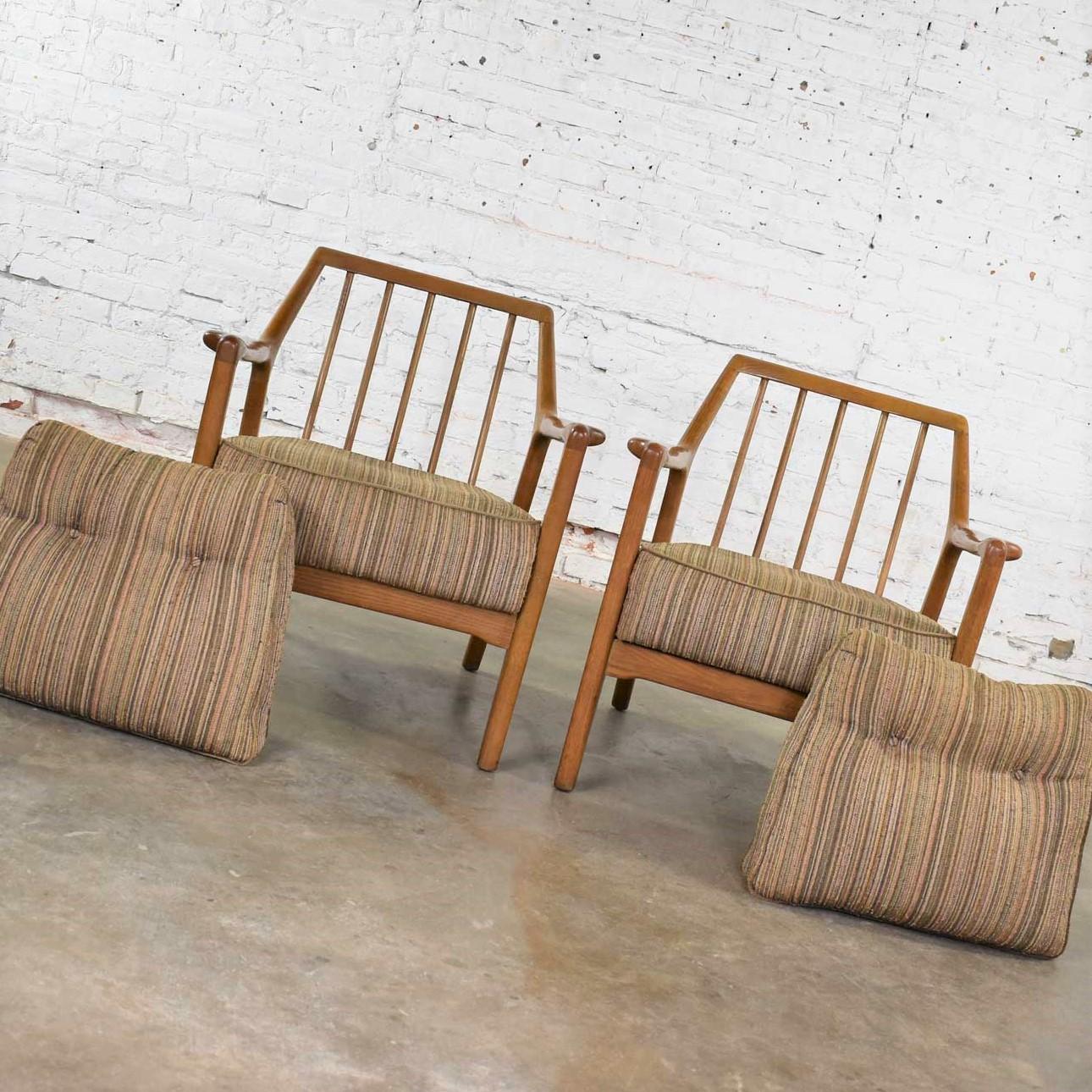 Pair of Ash Group Spindle Back Chairs by Jack Van der Molen for Jamestown Lounge 6
