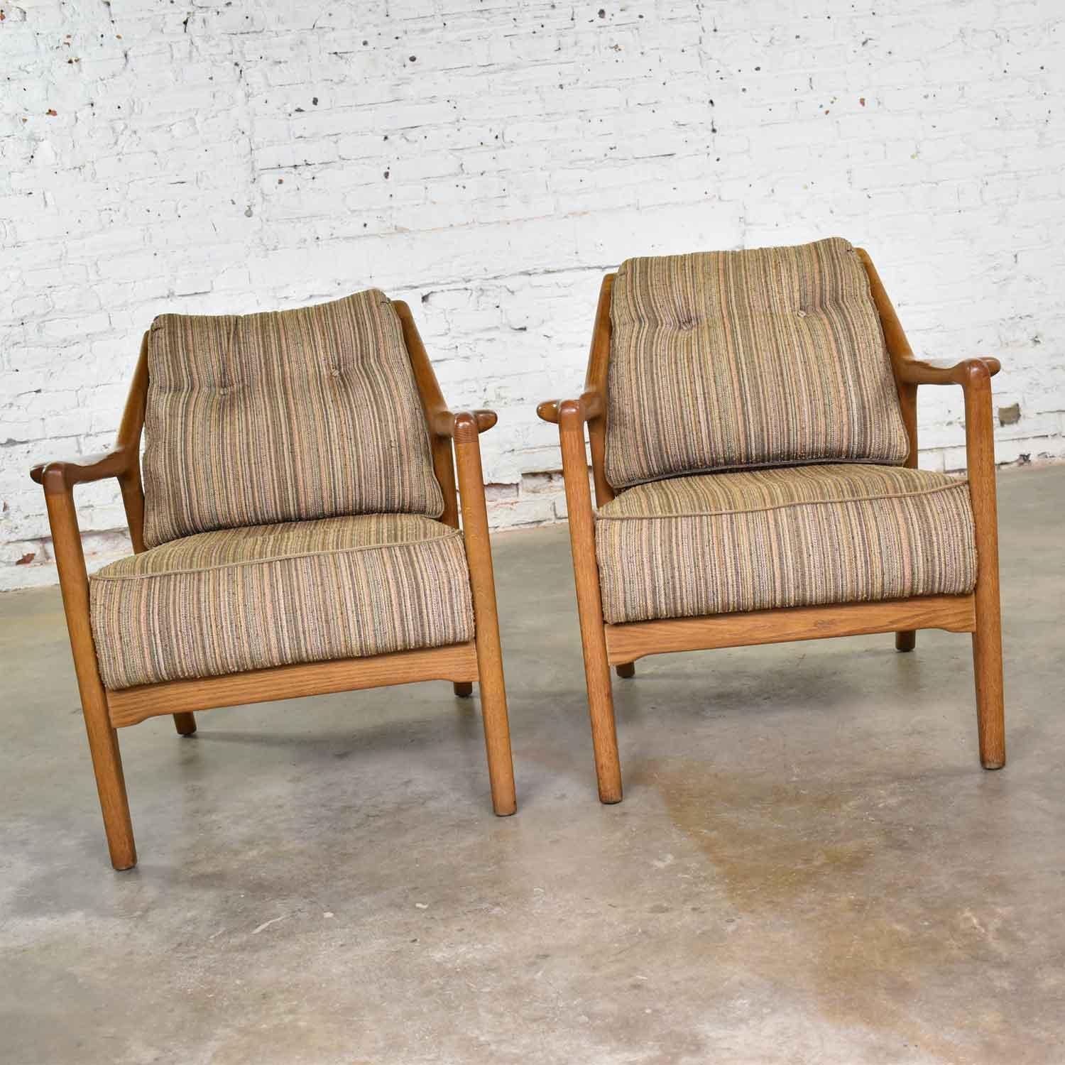 American Pair of Ash Group Spindle Back Chairs by Jack Van der Molen for Jamestown Lounge