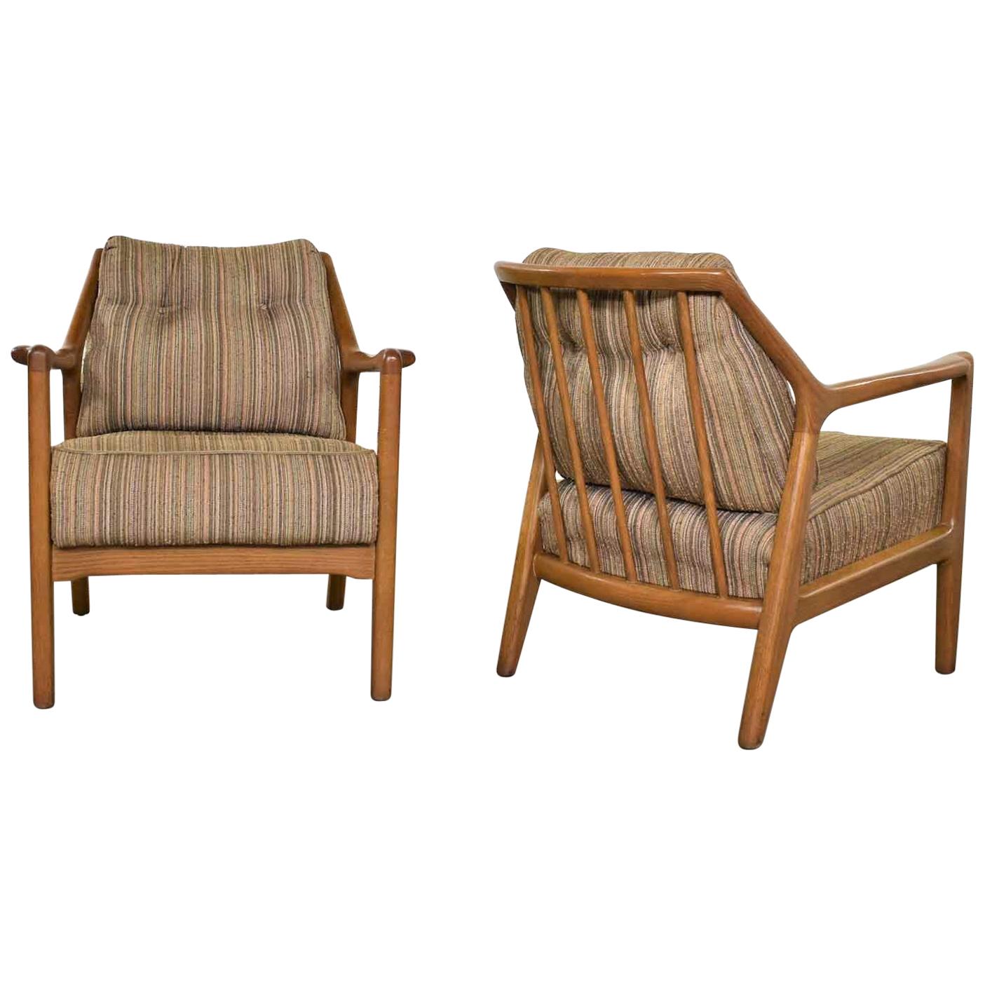 Pair of Ash Group Spindle Back Chairs by Jack Van der Molen for Jamestown Lounge