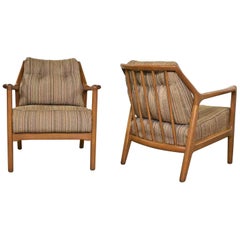 Vintage Pair of Ash Group Spindle Back Chairs by Jack Van der Molen for Jamestown Lounge