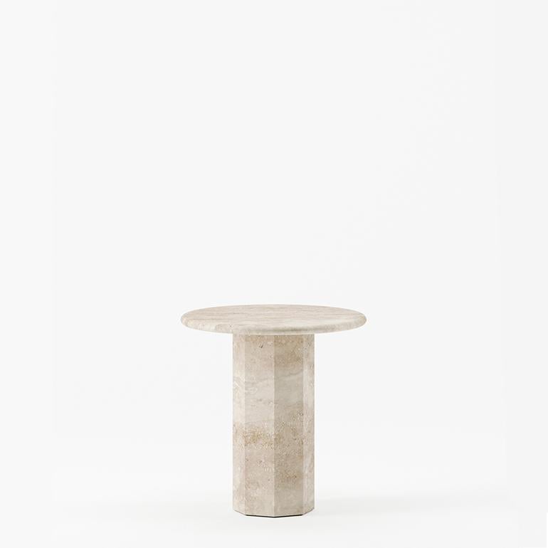 The Ashby side table is evidence of Lemon’s journey into increasing simplicity. Versatile in nature, the piece’s pure silhouette, elegant proportions and dramatic texture lend it to a variety of uses and spaces. With a design cued entirely by its
