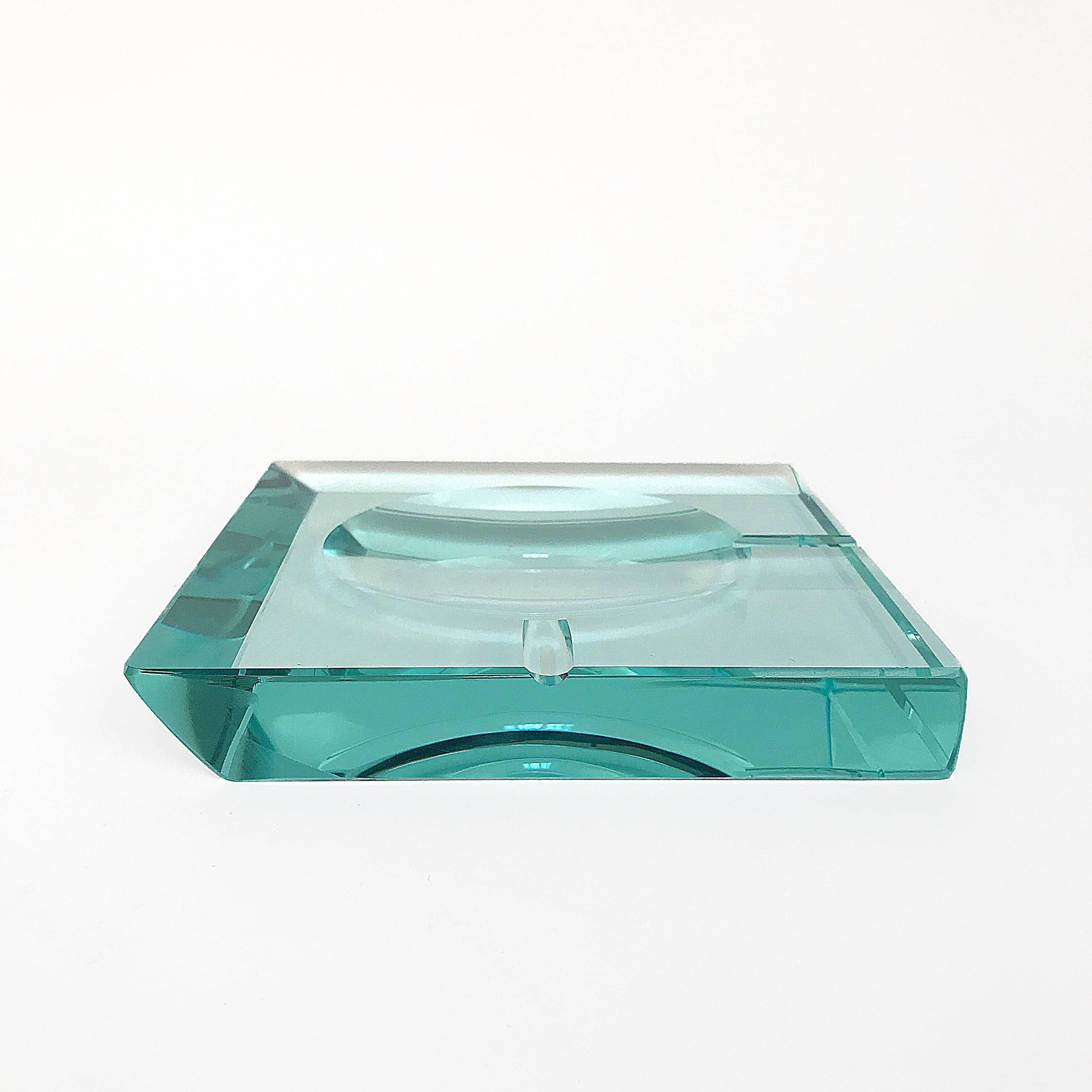 20th Century Pair of Ashtray by Fontana Arte Glass, Italy, 1960s