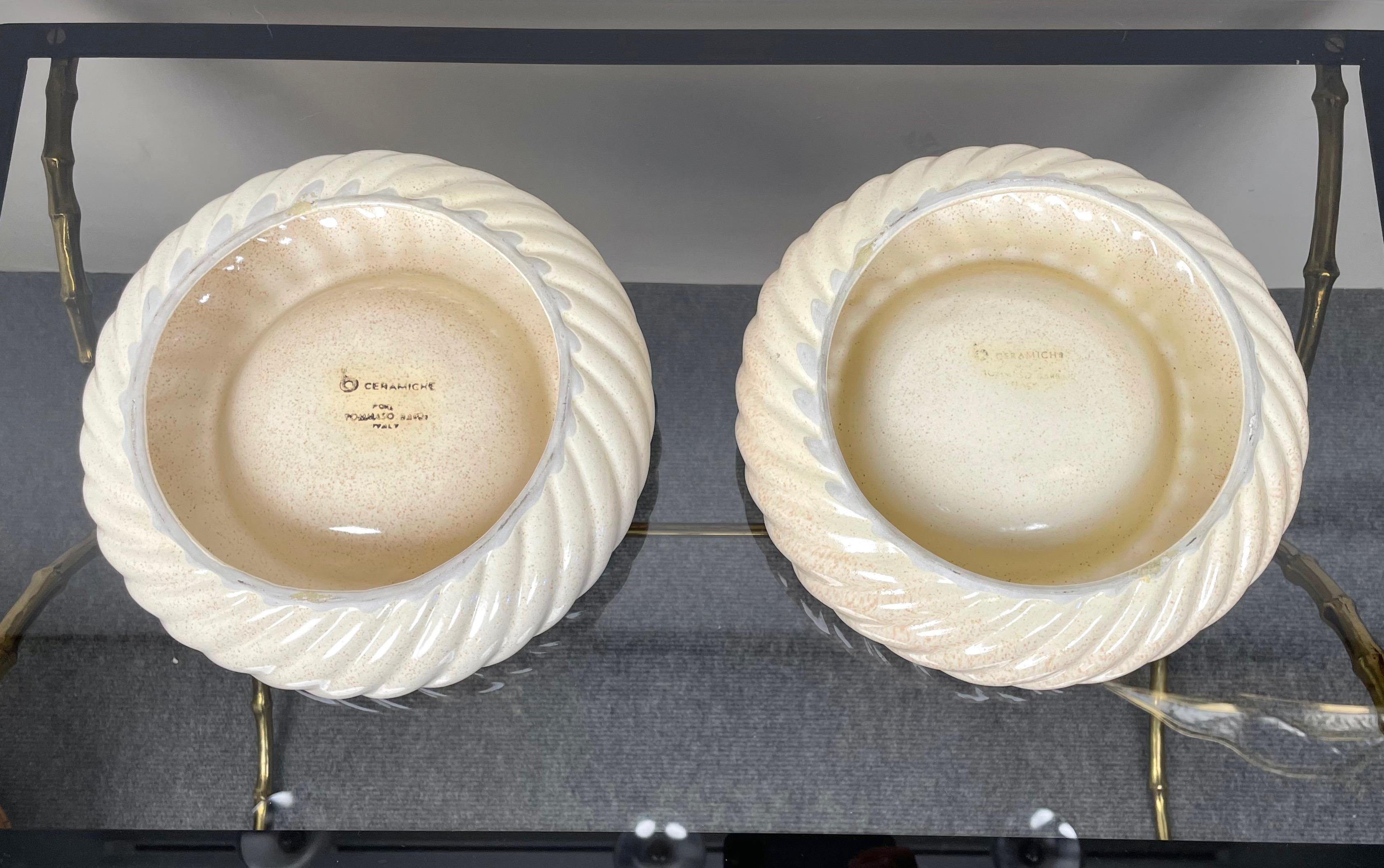Pair of Ashtray Ceramic Vide-Poche by Tommaso Barbi for B Ceramiche, Italy 1970s 3