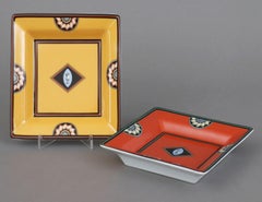 Paire de cendriers Puiforcat Limoges du 20ème siècle