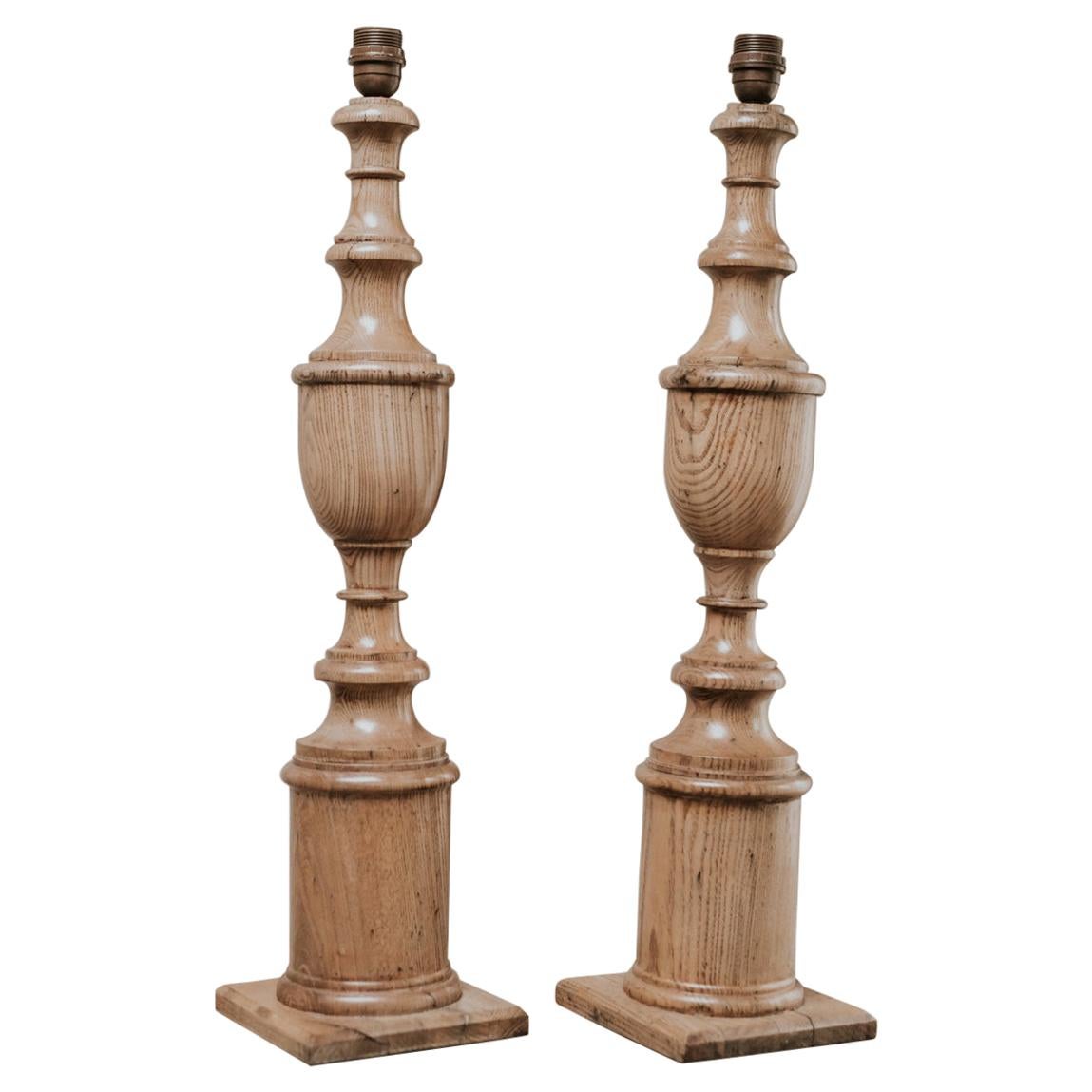 Pair of Ashwood Lamps For Sale