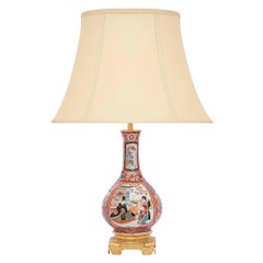 Pair of Asian 19th Century Porcelain Vases Mounted into Lamps