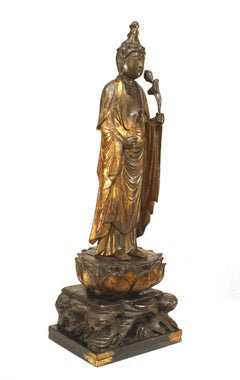 Pair of Chinese Gilt Deity Figures