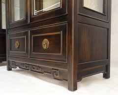 Pair of Asian Compact Display Cabinets Showcases China Cabinets Drawers MINT!